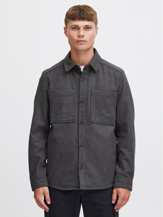 Solid Преходно яке 21105675 Сив Regular Fit за Мъже цена