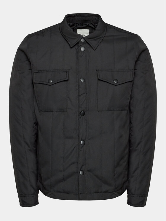Solid Преходно яке 21106558 Черен Regular Fit за Мъже цена