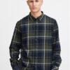 Solid Риза 21107051 Зелен Regular Fit за Мъже цена
