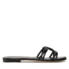 Stuart Weitzman Чехли Wovenknotslidesandal SA616 Черен за Жени цена