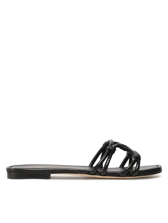 Stuart Weitzman Чехли Wovenknotslidesandal SA616 Черен за Жени цена