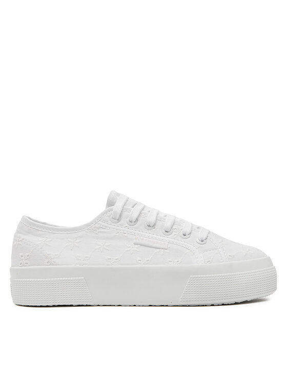 Superga Гуменки Flower Sangallo 2740 S2148KW Бял за Жени цена