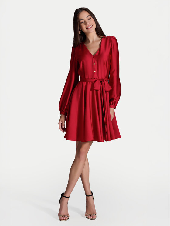 Swing Коктейлна рокля 5AI13900 Червен Regular Fit за Жени цена