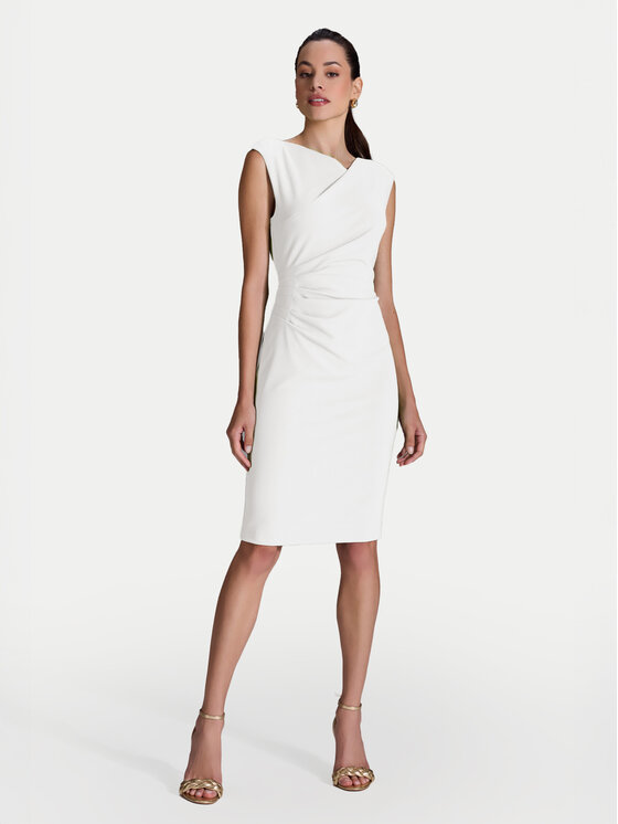 Swing Коктейлна рокля 5AI16700 Бял Slim Fit за Жени цена