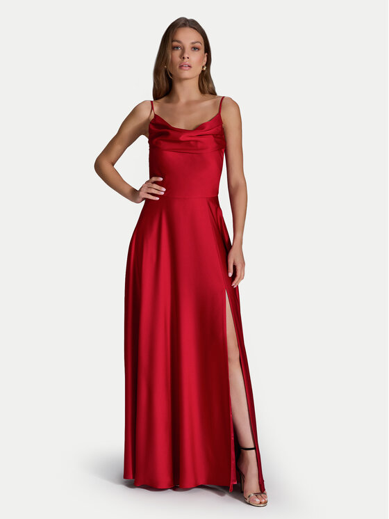 Swing Официална рокля 5AI13600 Червен Slim Fit за Жени цена