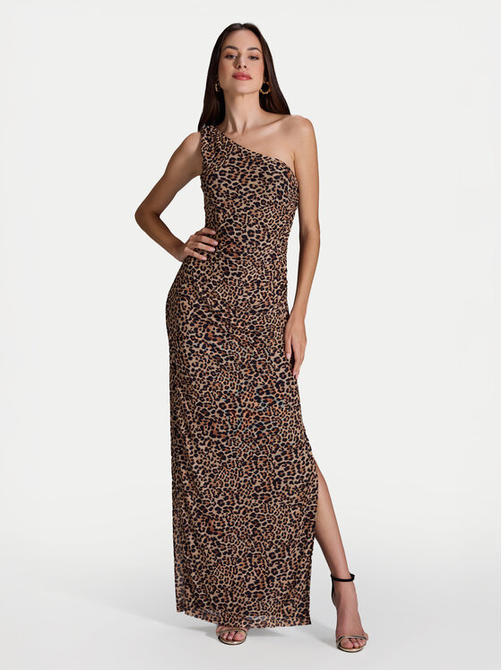 Swing Официална рокля 5AI16600 Бежов Slim Fit за Жени цена