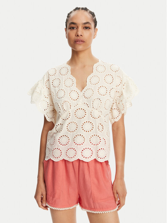 TWINSET Блуза 251TT2364 Екрю Loose Fit за Жени цена