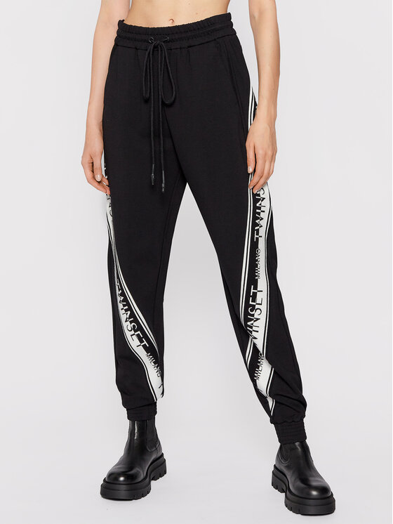 TWINSET Долнище анцуг 212TT2383 Черен Regular Fit за Жени цена
