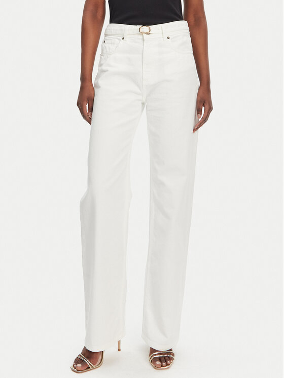 TWINSET Дънки 251TT2210 Бял Straight Fit за Жени цена