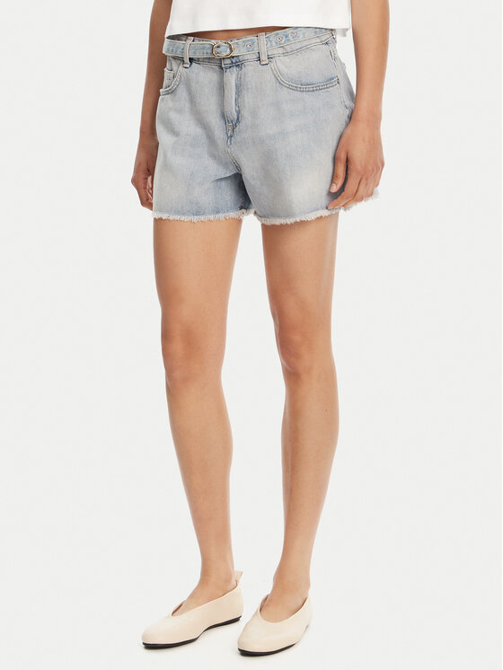 TWINSET Дънкови шорти 251TT2262 Син Slim Fit за Жени цена