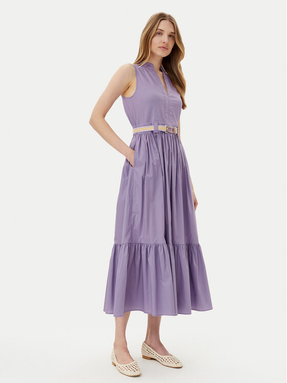 TWINSET Ежедневна рокля 251TT2101 Виолетов Regular Fit за Жени цена