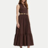 TWINSET Ежедневна рокля 251TT2101 Кафяв Regular Fit за Жени цена