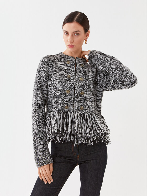TWINSET Кардиган 232TP3060 Черен Regular Fit за Жени цена