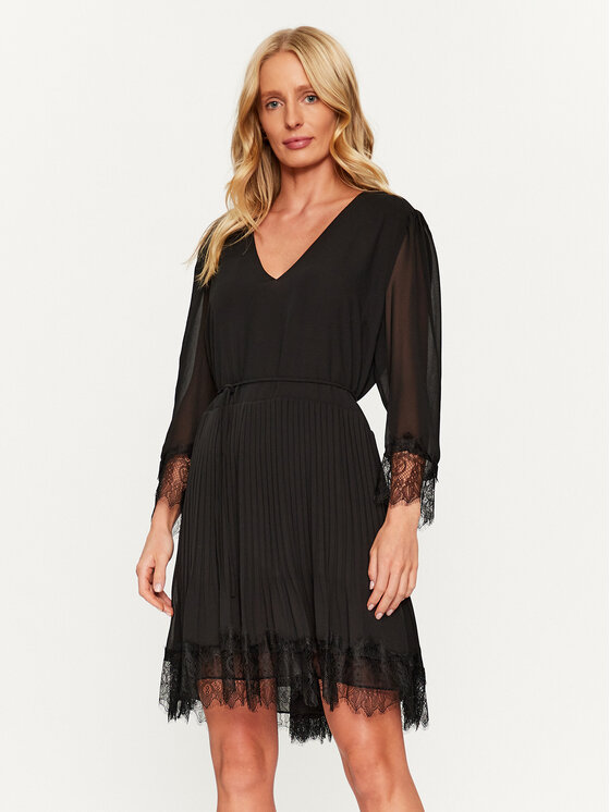 TWINSET Коктейлна рокля 232TP2161 Черен Regular Fit за Жени цена