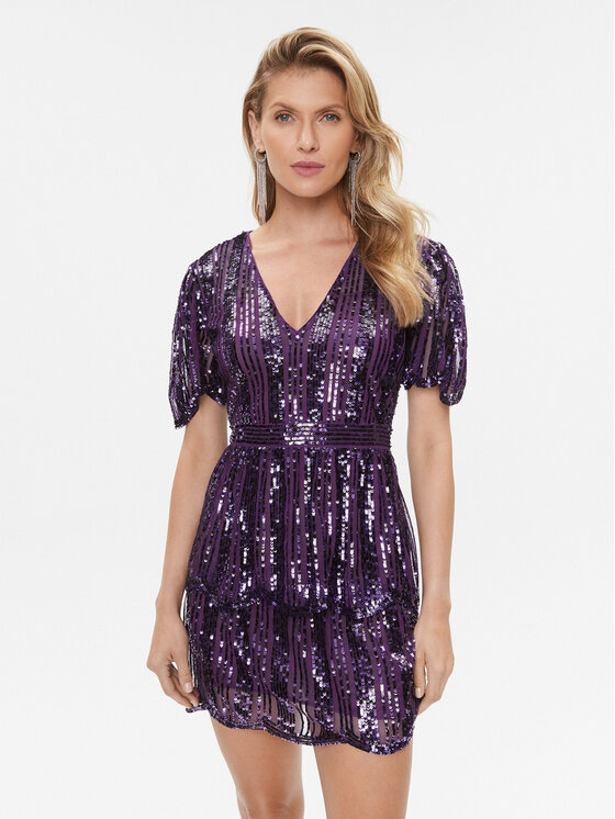 TWINSET Коктейлна рокля 232TT2050 Виолетов Slim Fit за Жени цена