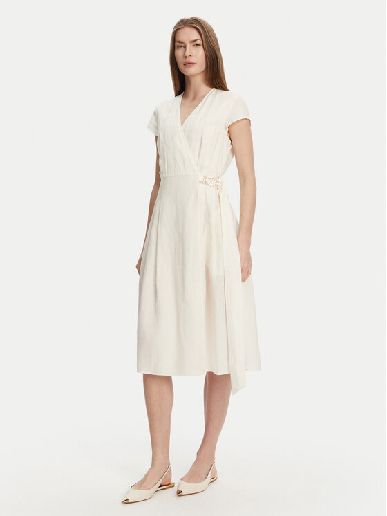 TWINSET Лятна рокля 251TT2072 Екрю Loose Fit за Жени цена