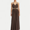 TWINSET Лятна рокля 251TT2100 Кафяв Regular Fit за Жени цена