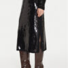 TWINSET Миди пола 242TT3142 Черен Straight Fit за Жени цена
