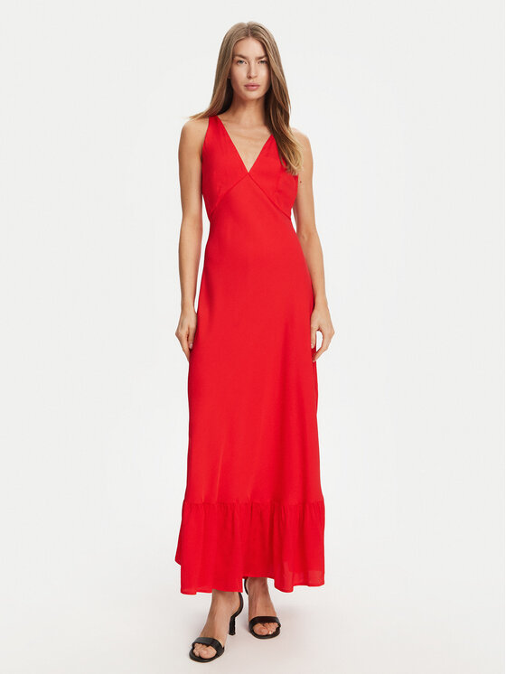 TWINSET Официална рокля 251TT2191 Червен Regular Fit за Жени цена
