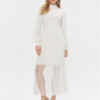 TWINSET Плетена рокля 232TT3413 Екрю Regular Fit за Жени цена
