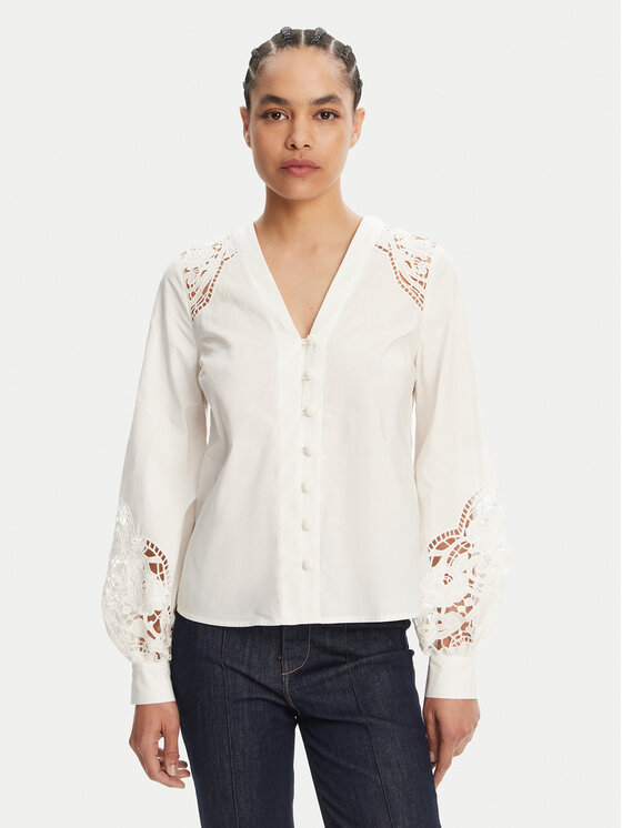 TWINSET Риза 251TT2333 Екрю Regular Fit за Жени цена