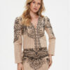 TWINSET Сако 232TP2670 Бежов Regular Fit за Жени цена