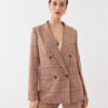 TWINSET Сако 232TP2751 Кафяв Regular Fit за Жени цена