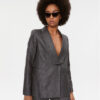TWINSET Сако 232TT2453 Сив Regular Fit за Жени цена