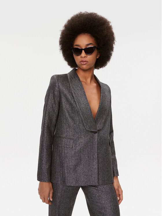 TWINSET Сако 232TT2453 Сив Regular Fit за Жени цена