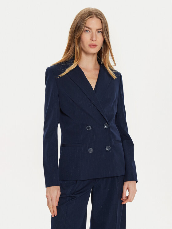 TWINSET Сако 242TP2150 Тъмносин Regular Fit за Жени цена