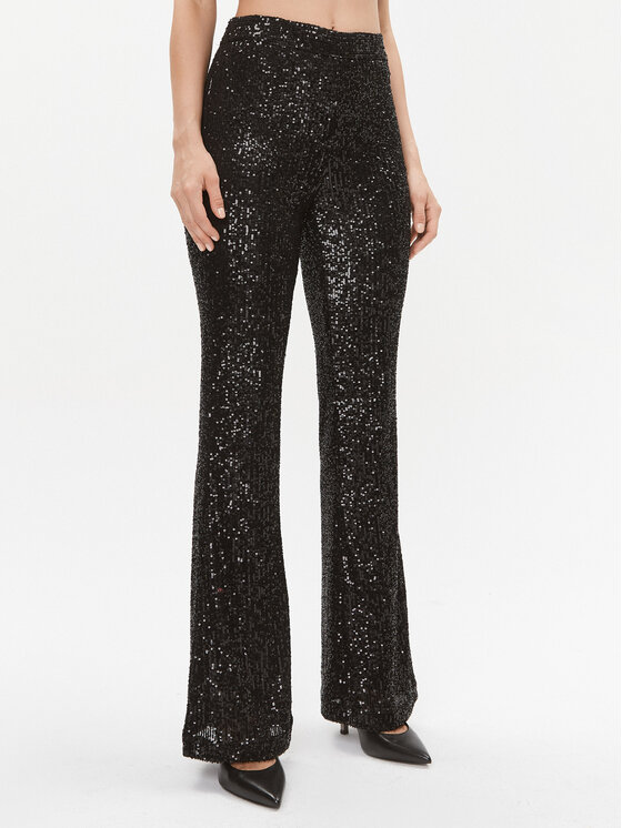 TWINSET Текстилни панталони 232TT2284 Черен Regular Fit за Жени цена