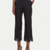 TWINSET Текстилни панталони 251TT2094 Черен Straight Fit за Жени цена