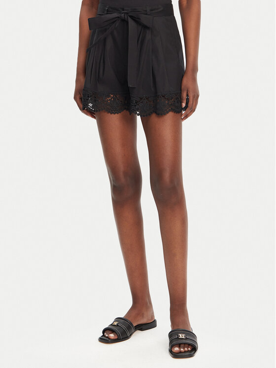 TWINSET Шорти от плат 251TT2096 Черен Regular Fit за Жени цена
