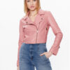 TWINSET Яке от имитация на кожа 231TP262A Розов Regular Fit за Жени цена