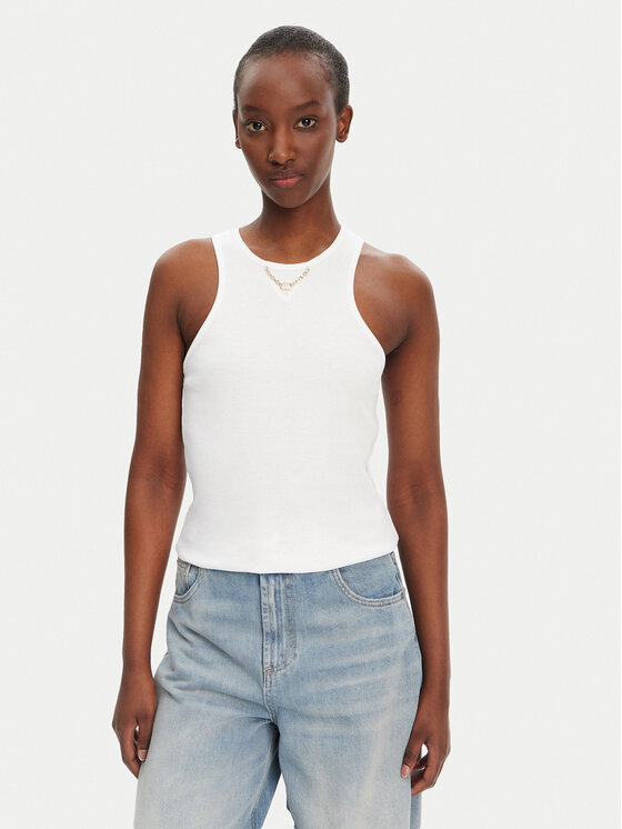 TWINSET топ 251TT2400 Бял Slim Fit за Жени цена