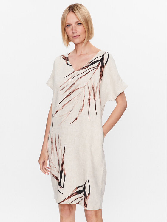 Tatuum Ежедневна рокля Owerti T2309.193 Бежов Regular Fit за Жени цена