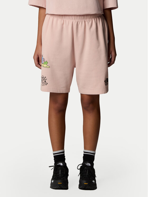 The North Face Спортни шорти Unisex Mountain Cleanup NF0A8C2X Розов Relaxed Fit за Унисекс цена