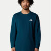 The North Face Тениска с дълъг ръкав Simple Dome NF0A87QN Тъмносин Regular Fit за Мъже цена