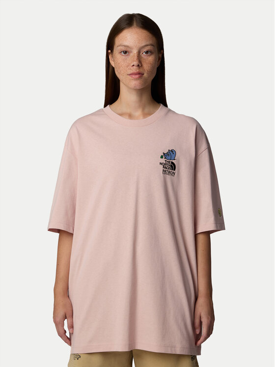The North Face Тишърт Unisex Mountain Cleanup NF0A8C4D Розов Oversize за Жени цена