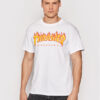 Thrasher Тишърт Flame Бял Regular Fit за Мъже цена