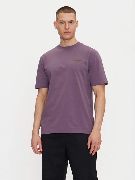 Timberland Тишърт TB0A6DMA Виолетов Regular Fit за Мъже цена