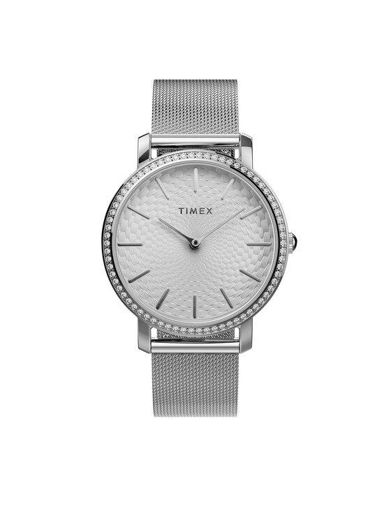 Timex Часовник City TW2V52400 Сребрист за Жени цена