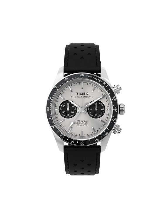 Timex Часовник Waterbury Heritage TW2Y19300 Черен за Мъже цена