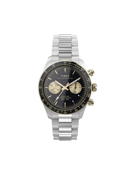 Timex Часовник Waterbury Heritage TW2Y24000 Черен за Мъже цена