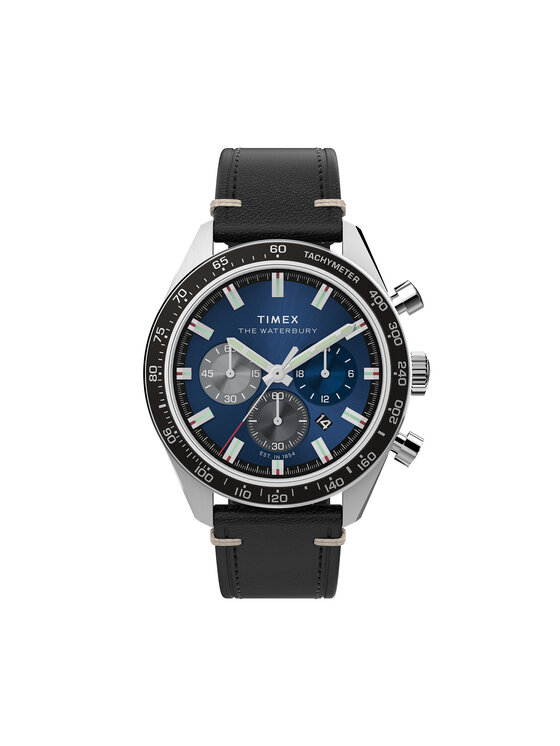 Timex Часовник Waterbury TW2Y18600 Черен за Мъже цена