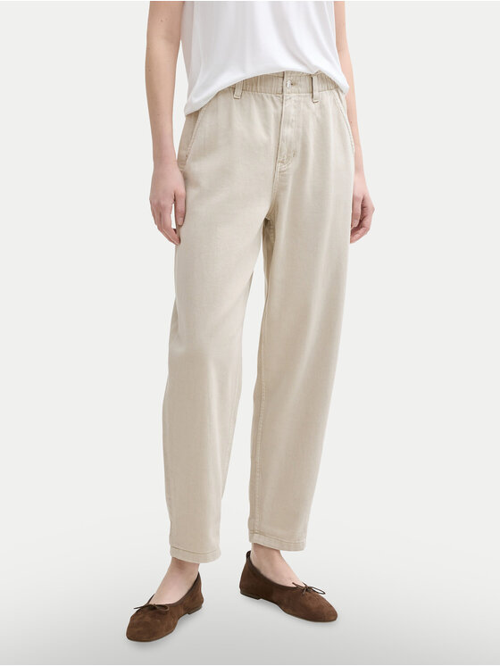 Tom Tailor Denim Дънки 1045968 Бежов Relaxed Fit за Жени цена