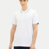 Tom Tailor Denim Тениска с яка и копчета 1040465 Бял Regular Fit за Мъже цена