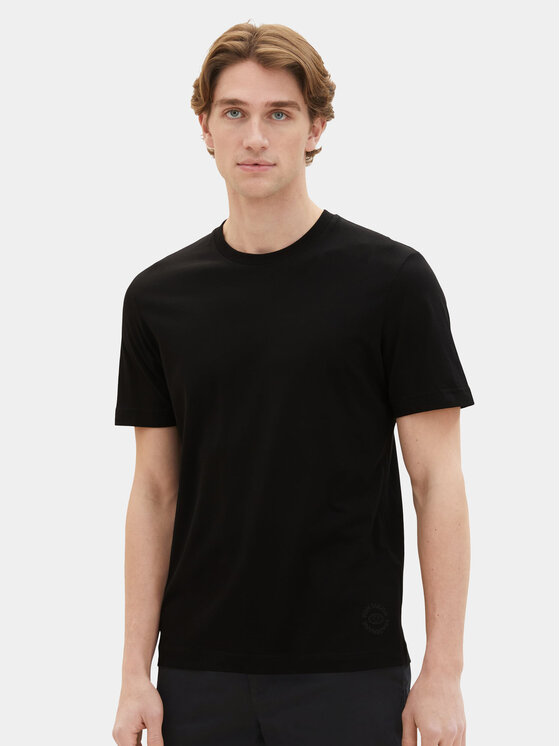 Tom Tailor Комплект 2 тишъртки 1037741 Черен Regular Fit за Мъже цена