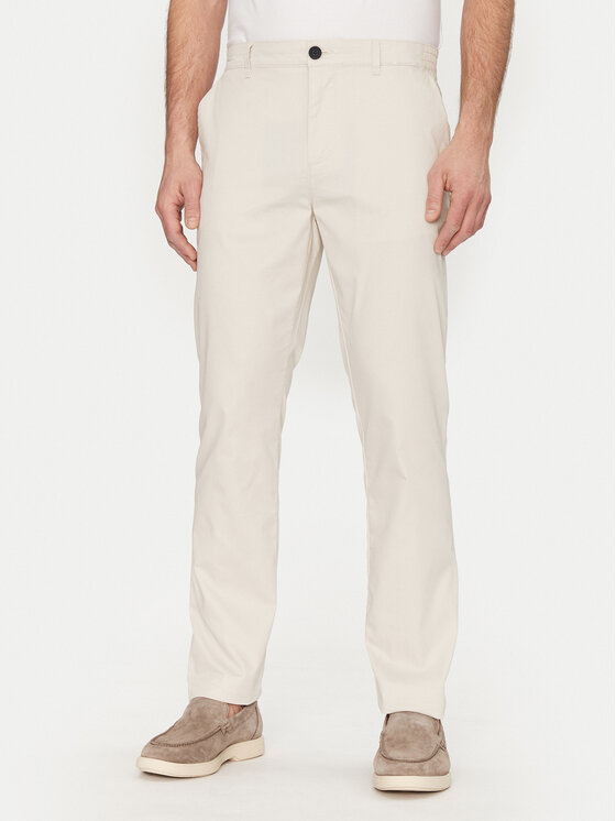 Tom Tailor Текстилни панталони 1044711 Бежов Regular Fit за Мъже цена