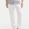 Tom Tailor Текстилни панталони 1044716 Бял Regular Fit за Мъже цена